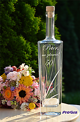 Nádoby - Carter Crystal - gravírovaná darčeková fľaša - 12339506_