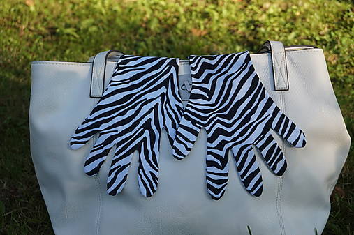 Rukavice - Rukavičky - Zebra - 12339951_