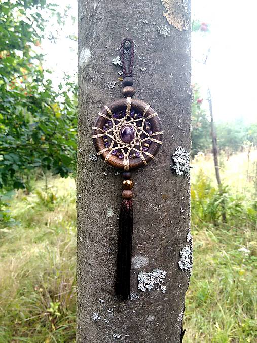 Dekorácie - Wood mandala intuície - 12340143_