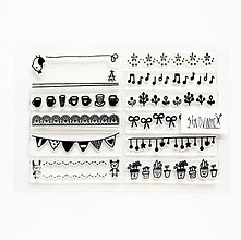 Nástroje - Silikónové razítka - pečiatky - ornamenty, bordúry - 12342712_