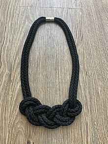 Náhrdelníky - Nekonečný náhrdelník  (Čierna) - 12341419_