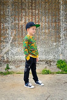Detské oblečenie - Kapsáčové tepláky - BLACKIE (organic) - 12348685_