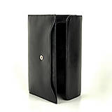 Peňaženky - Dámska kožená peňaženka s bohatou výbavou, čierna - 12344397_