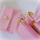 Peňaženky - Dámska peňaženka - svetlá ružová - 12346777_