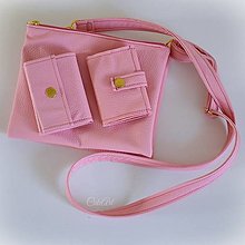 Iné tašky - Dámske púzdro na doklady - svetlá ružová - 12346764_