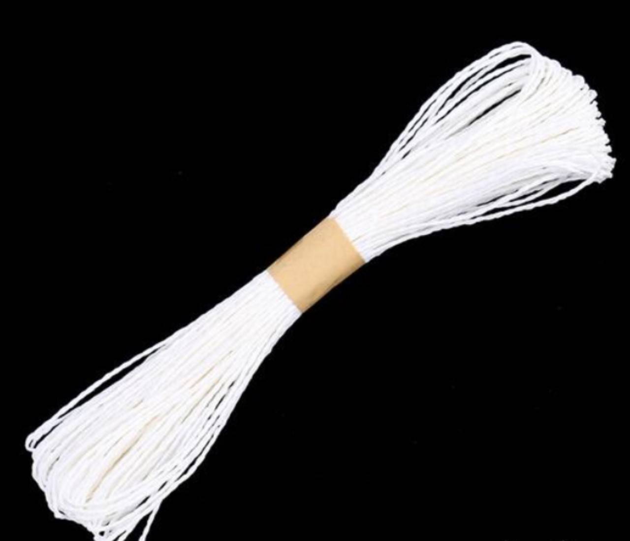 SN102 Šnúrka papierová 2 mm  (Biela)