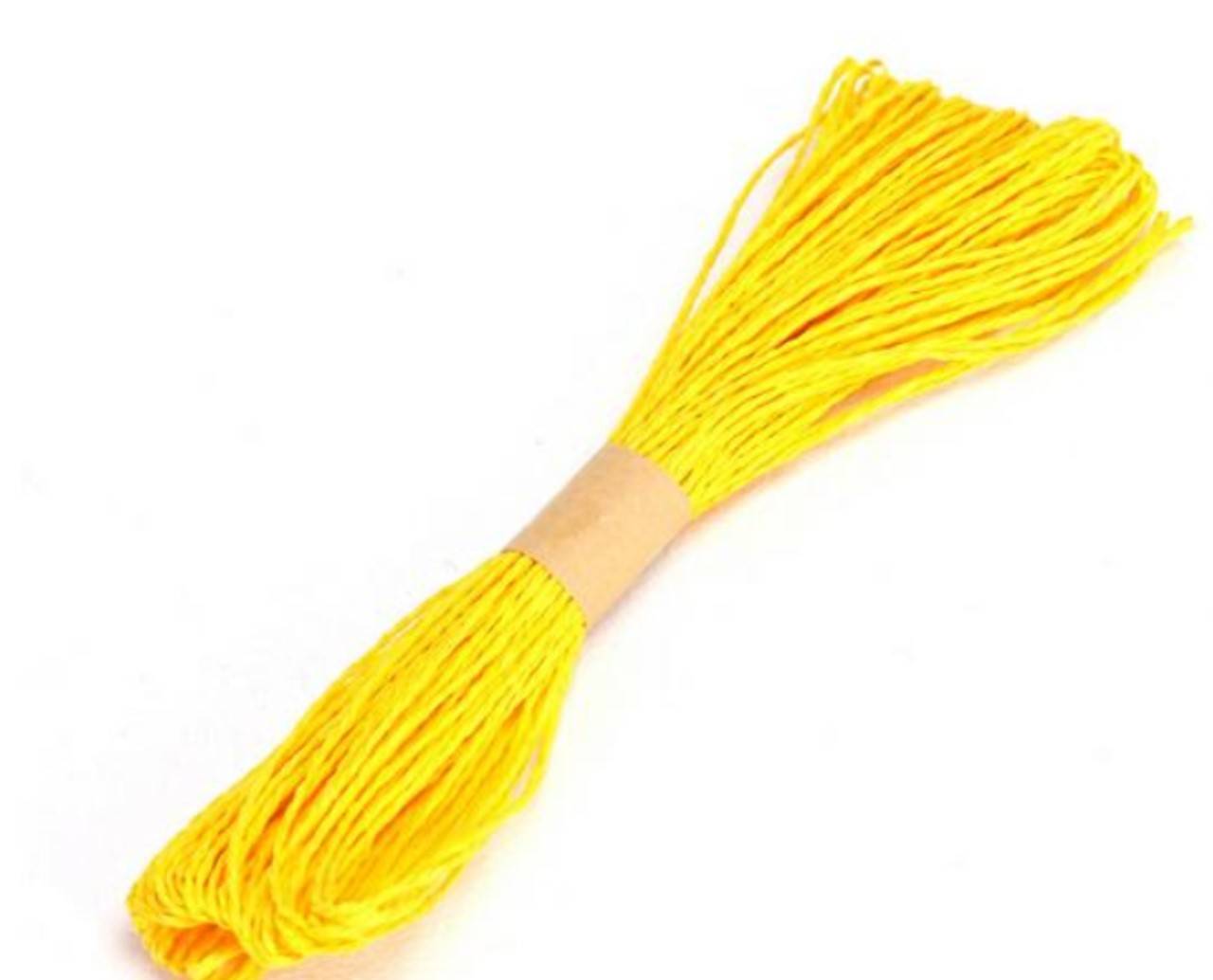 SN102 Šnúrka papierová 2 mm  (Žltá)
