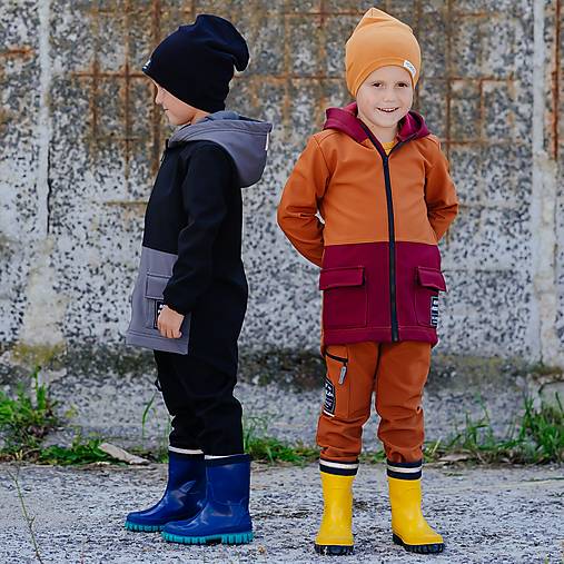 Detské oblečenie - Softshellové nohavice BLACK  (134) - 12353807_