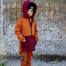 Detské oblečenie - Detská softshell bunda - CARAMEL & WINE - 12353773_