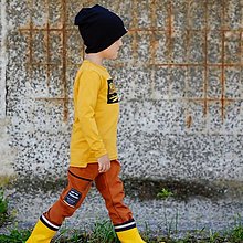 Detské oblečenie - Softshellové nohavice CARAMEL - 12353790_