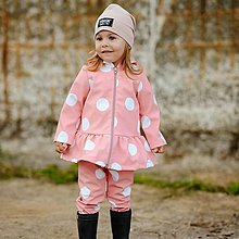 Detské oblečenie - Detská softshell bunda - BUBBLES PINK - 12353840_