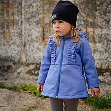 Detské oblečenie - Detská softshell bunda - ASYMETRIC PLUM - 12353924_