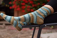 Ponožky, pančuchy, obuv - s pravej ponožkovej merino vlny (v.37-38) - 12355062_