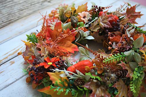 Jesenný kvetinový veniec "DIANA"