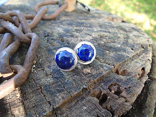 Strieborné náušnice Ag925 Lapis Lazuli
