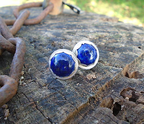 Strieborné náušnice Ag925 Lapis Lazuli