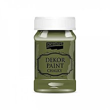 Farby-laky - Dekor Paint Soft 100 ml- tŕňovozelená - 12365933_