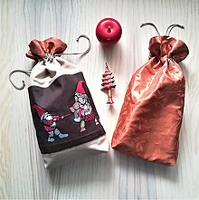 Úžitkový textil - Darčekové vrecko - vianočné lux - 12364751_