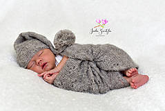 Detský textil - Newborn wrapy s ažúrovým vzorom - 12363035_