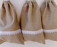 Úžitkový textil - Vrecko z poloľanu 26-28 cm varianty - 12363050_