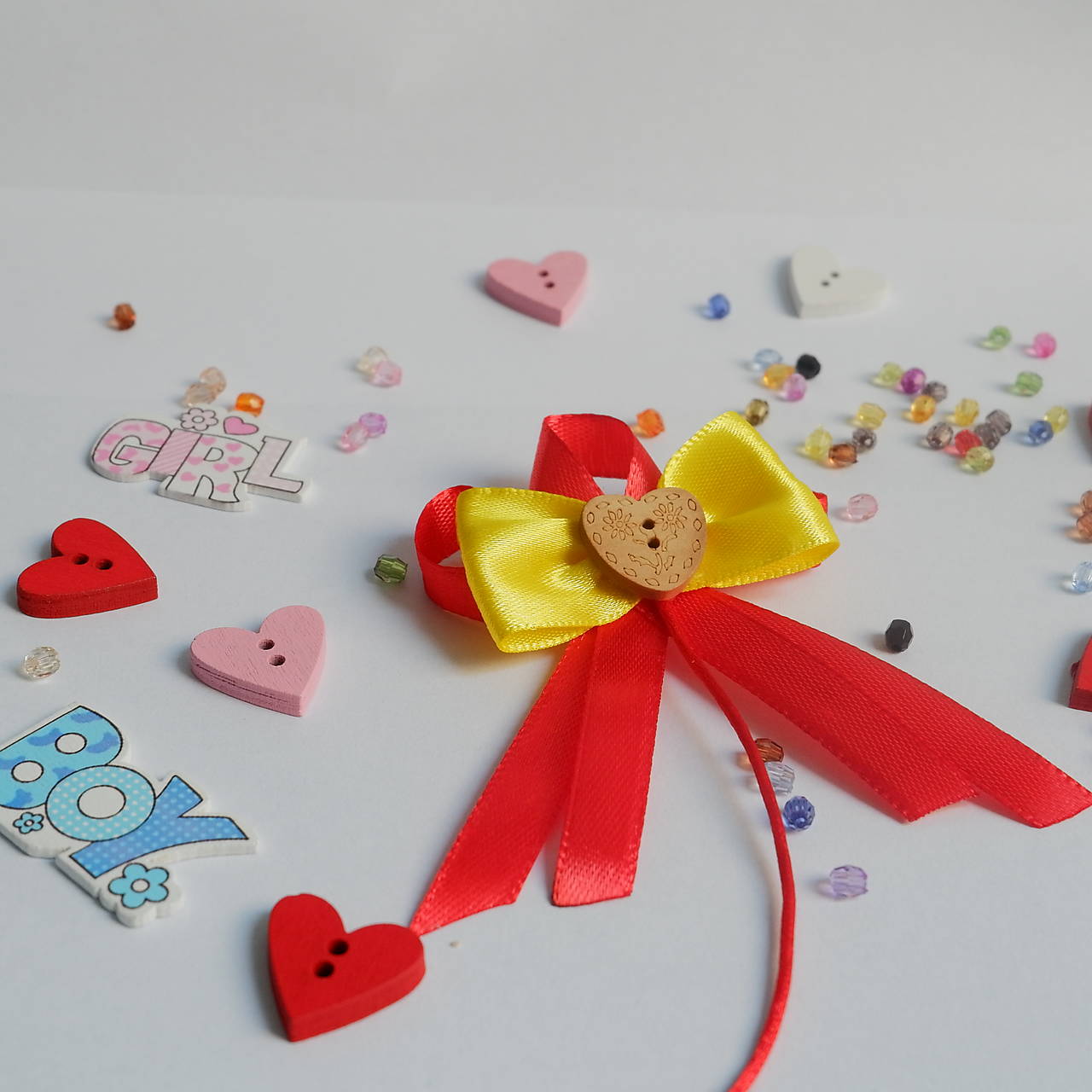 Stužka (mašlička) proti urieknutiu na kočík (Žltá)