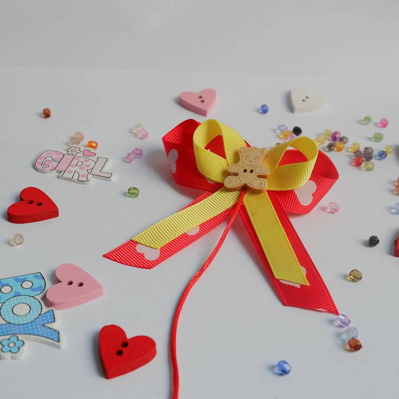 Stužka (mašlička) proti urieknutiu na kočík (Žltá)