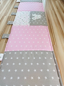 Úžitkový textil - Zástena za postel ...Myšák (200 x 50 cm - Ružová myšák) - 12367619_