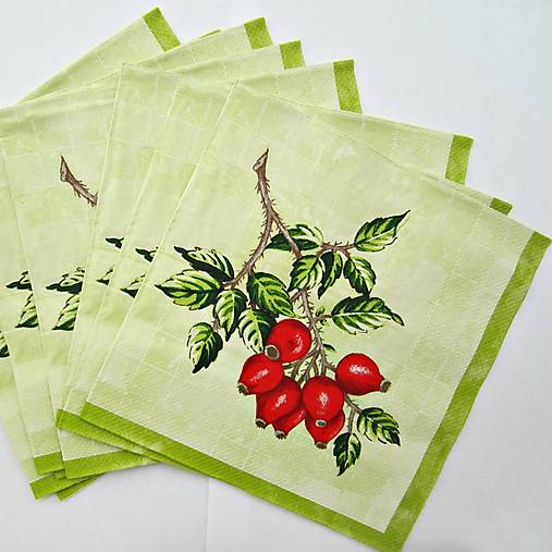 Papier - Servítky 6 ks -sada - 12369376_