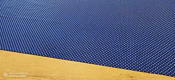 Textil - Bavlnená látka - Bodky na kráľovsko modrom 2 mm - cena za 10 cm - 12370708_