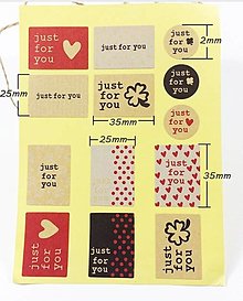 Papier - NA103 Sada nálepiek just for you (13 ks) - 12372790_
