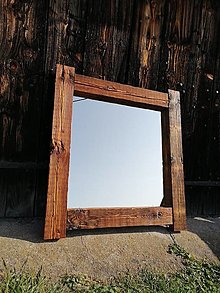 Zrkadlá - Zrkadlo zo starého dreva - 12370614_