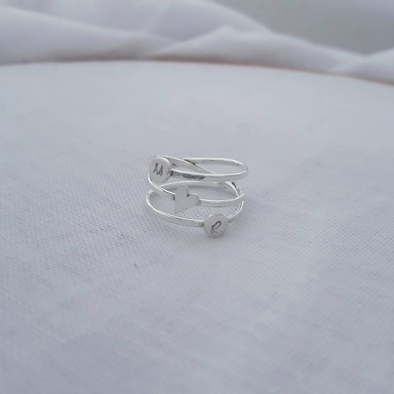 minimalistický prsteň - srdiečko