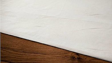 Textil - Bavlnená látka - Biela -150 gramová - cena za 10 centimetrov - 12378454_