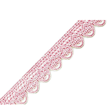 Galantéria - Vzdušná čipka š.19 mm- jemne ružová - 12375787_