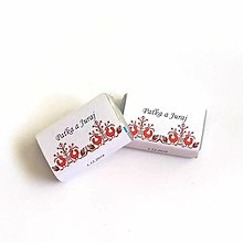 Darčeky pre svadobčanov - Svadobné mini čokoládky - folk (Folk č.2) - 12377189_