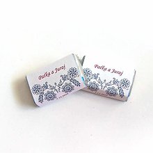 Darčeky pre svadobčanov - Svadobné mini čokoládky - folk (Folk č.6) - 12377194_