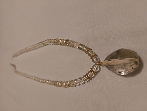 Náhrdelníky - náhrdelník z krištáľu v striebre - 12378686_