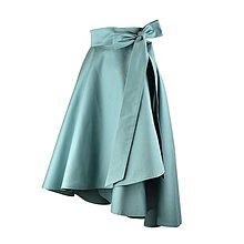 Sukne - ANNA - ELEGANTNÁ asymetrická zavinovacia sukňa POSLEDNÉ KUSY! (Tmavomentolová) - 12382291_