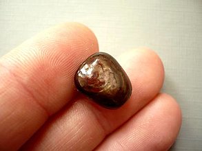 Minerály - Troml. kámen - safír 14 mm, č.30f - 12381313_