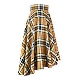 Sukne - SCOTT - asymetrická sukňa "škótske káro" (A3 - Béžové káro) - 12384468_