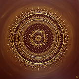 Mandala STABILITA (brown-gold) 60 x 60