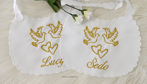 Iné doplnky - svadba -podbradníky - 12383998_