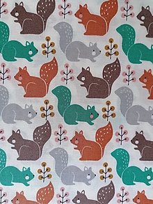 Textil - Bavlnená látka Squirrel - 12389374_