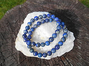 Náramky - king blue lapis lazuli-lazurit-náramok - 12391592_
