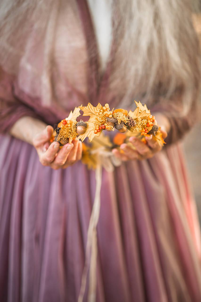 Jesenný venček "listy zlatom pretkané" 