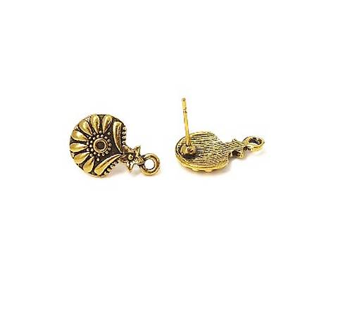 Komponenty - Napichovací komponent na náušnice 17 mm, 1 pár ( 2 ks ) - 12389058_
