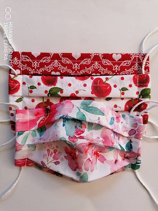 Rúška - Rúška 1 a 2 vrstvové sada 3ks - 12390522_