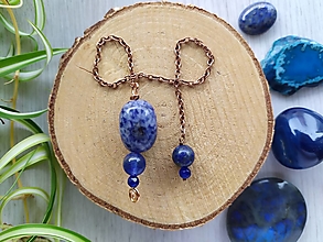 Iné šperky - Modré kyvadlo (Sodalit, Lapis Lazuli) krčná čakra - 12388795_