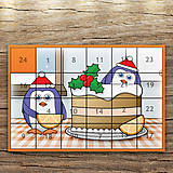 Papiernictvo - Adventný kalendár tučniaci v kuchyni - 12388396_