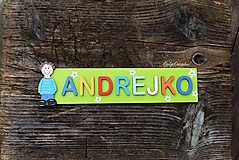Tabuľky - chlapčenská menovka - 12392145_